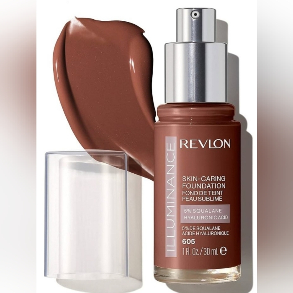 🤎✨ Revlon Illuminance Skin-Caring Foundation 605 Rich Mahogany 💛